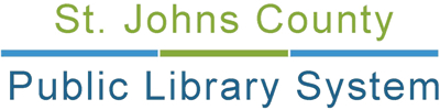 Find out more about St Johns County Public Library System: Library website, hours, locations, catalog, Inter-Library Loan, Genealogy Information, etc